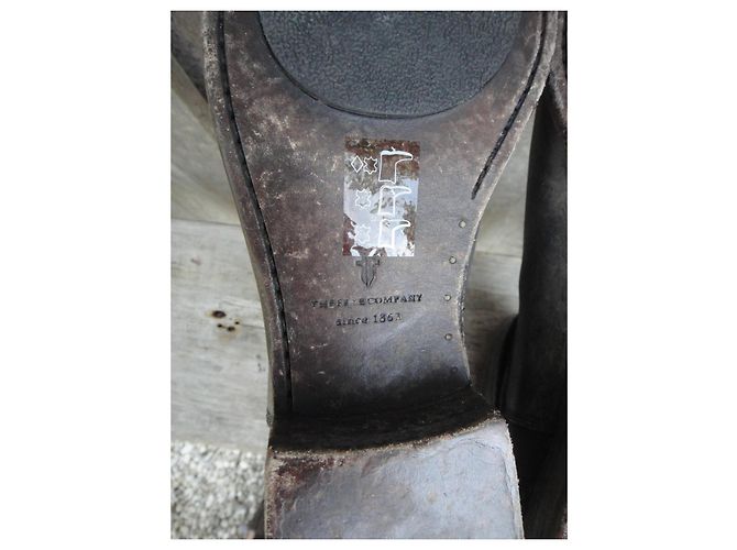 Frye Lindsay Plate Short Botines de cuero gris - vista 9