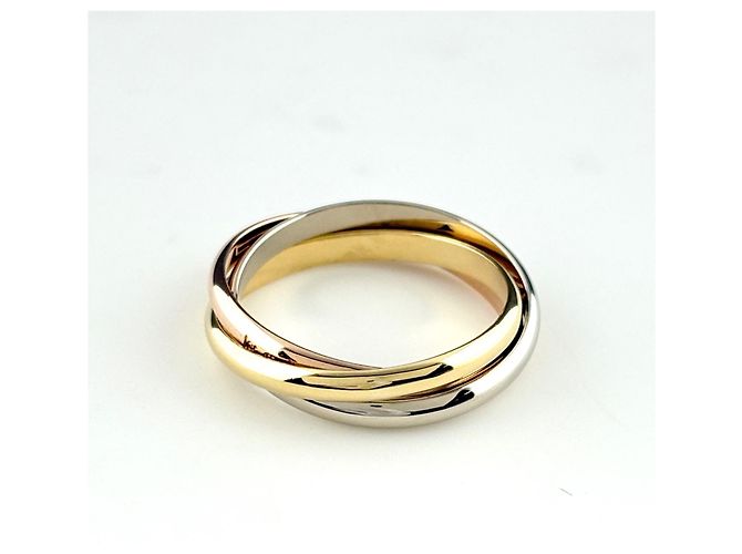 Cartier Trinity Ring aus Gelb Rosa und Weißgold - Ansicht 2