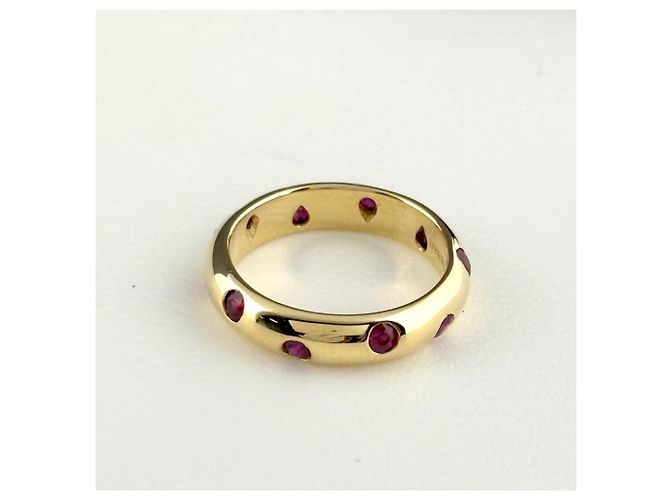 Autre Marque Tiffany & Co. Ring aus Gelbgold mit Rubin - Ansicht 2