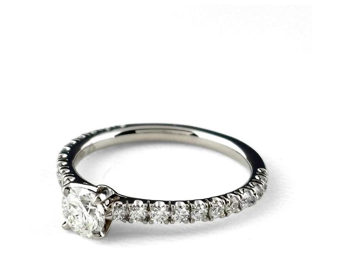 Anello Cartier Etincelle de Half Eternity in Platino - vista 3