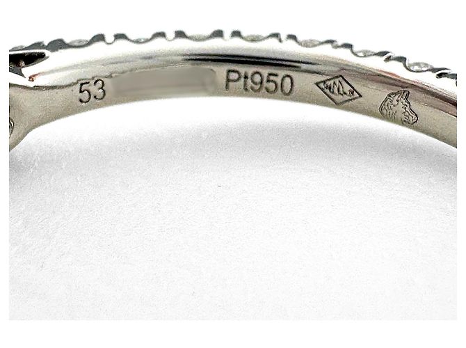 Anello Cartier Etincelle de Half Eternity in Platino - vista 7