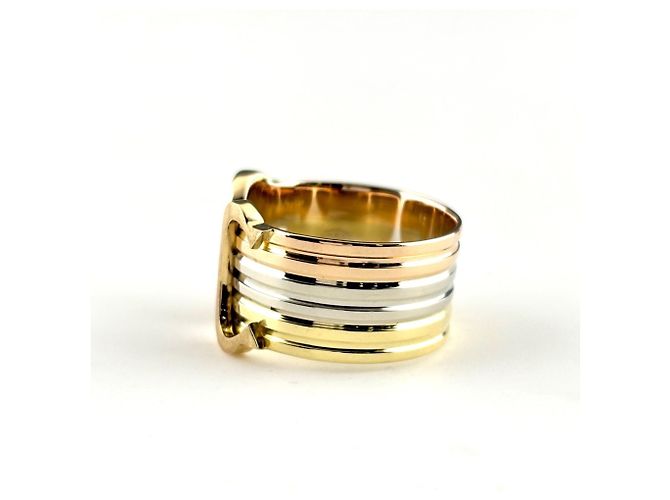Cartier Tri-Color Gold Band Ring - Ansicht 3