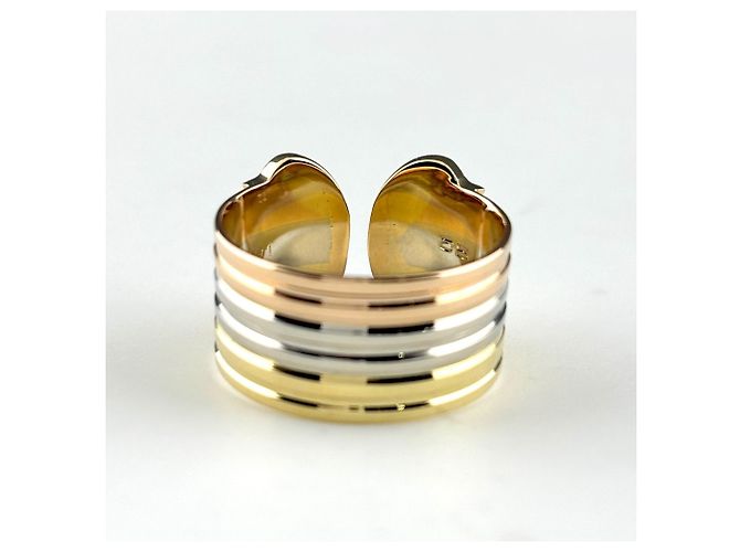 Cartier Tri-Color Gold Band Ring - Ansicht 4