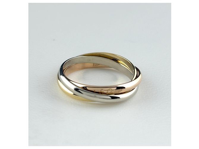 Anello Cartier Trinity in oro tricolore - vista 2