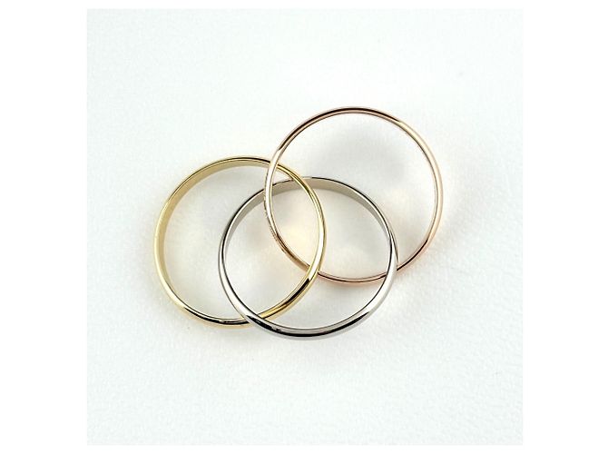 Anello Cartier Trinity in oro tricolore - vista 3