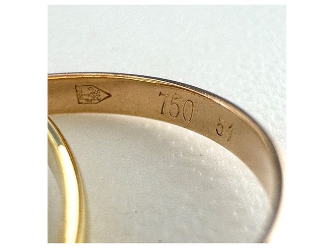 Anello Cartier Trinity in oro tricolore - vista 5