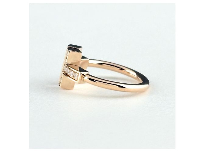 Autre Marque Tiffany & Co. T Wire Ring aus Roségold und Diamanten - Ansicht 5