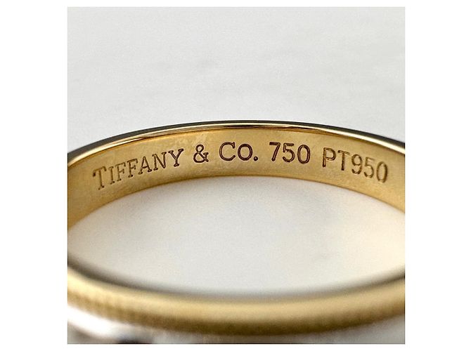 Autre Marque Anello Fede Tiffany & Co. Milgrain - vista 3