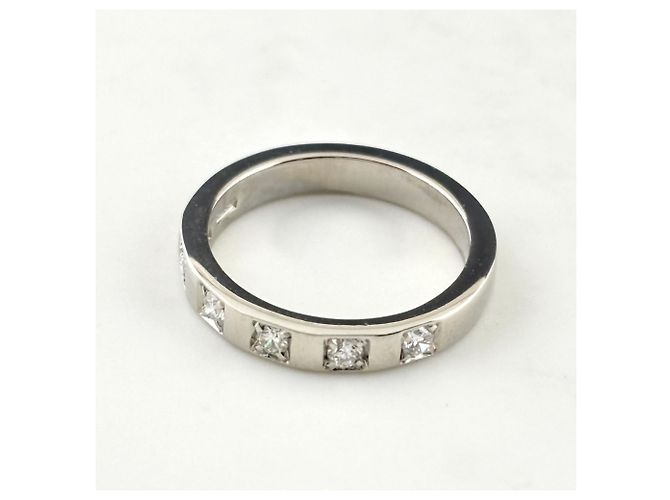 Bulgari Bvlgari Marry Me Platinring mit 5 Diamanten - Ansicht 3
