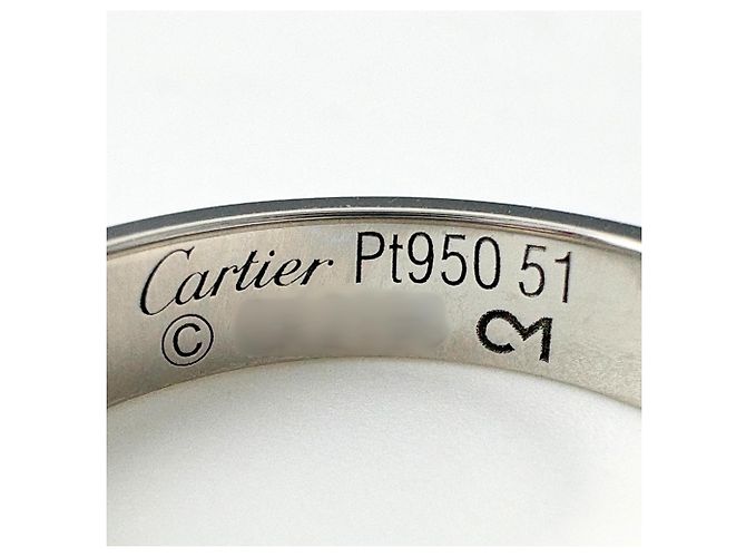 Cartier Mini Love Ring aus Platin - Ansicht 3