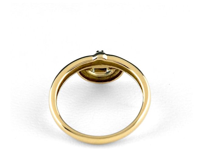 Céline Anillo banda Celine de oro amarillo con diamantes - vista 3