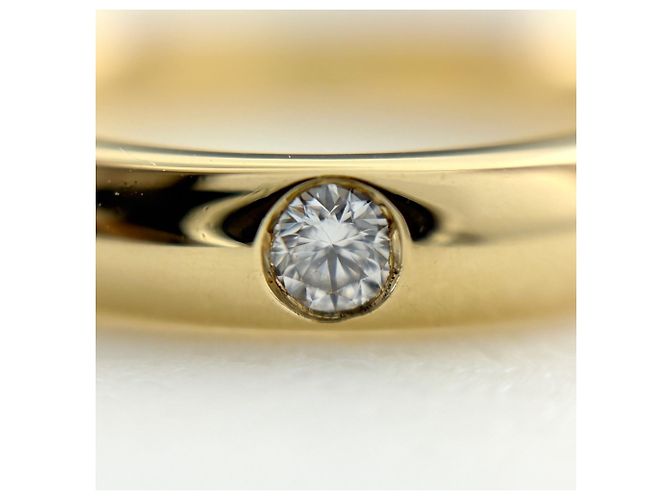 Harry Winston Ehering aus 18K Gelbgold und Diamanten - Ansicht 2