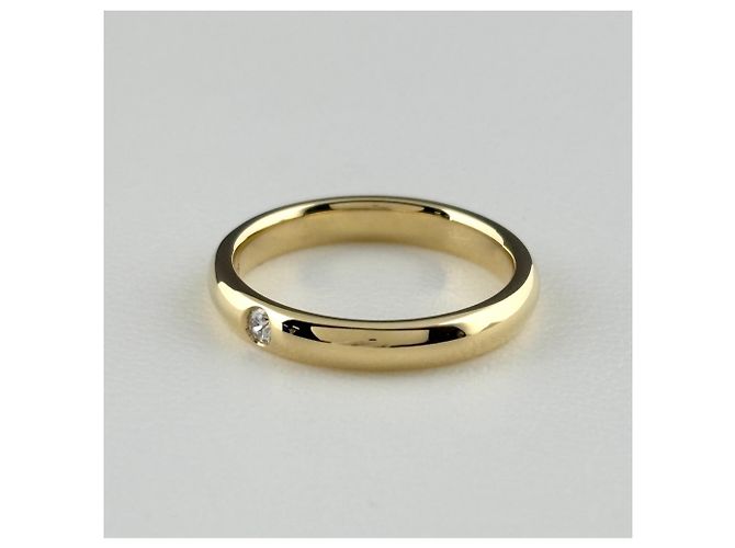 Harry Winston Ehering aus 18K Gelbgold und Diamanten - Ansicht 3