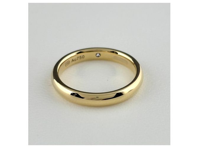 Harry Winston Ehering aus 18K Gelbgold und Diamanten - Ansicht 4