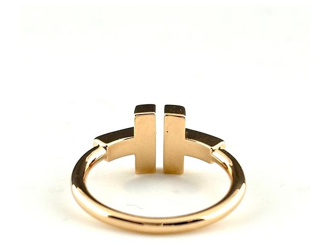 Autre Marque Anello Tiffany & Co. T Wire PG Pink Gold - vista 5