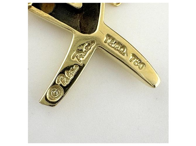 Autre Marque Collana con pendente Tiffany & Co. Kiss in oro giallo - vista 4
