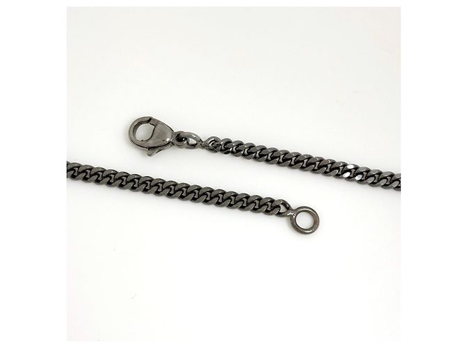 Collana Chanel Argento con logo Coco - vista 3