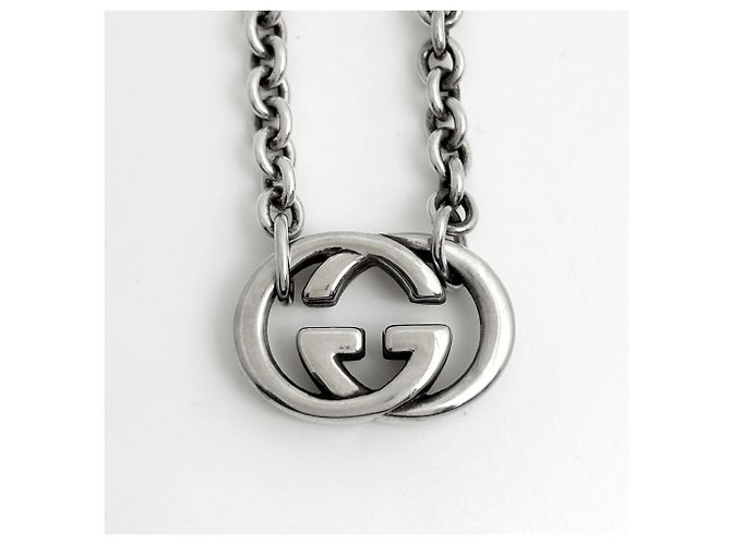 Collana Gucci Interlocking G in argento - vista 2