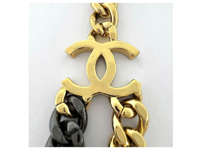 Collana Chanel Oro e Nero - vista 2