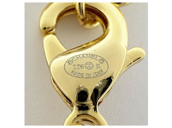 Collana Chanel a doppio giro di perle finte - vista 6
