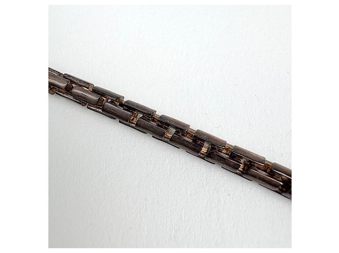 Collana Chanel in bronzo con logo Coco - vista 4