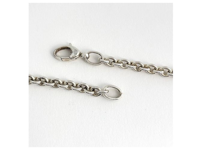 Collana Gucci in argento con logo GG - vista 3