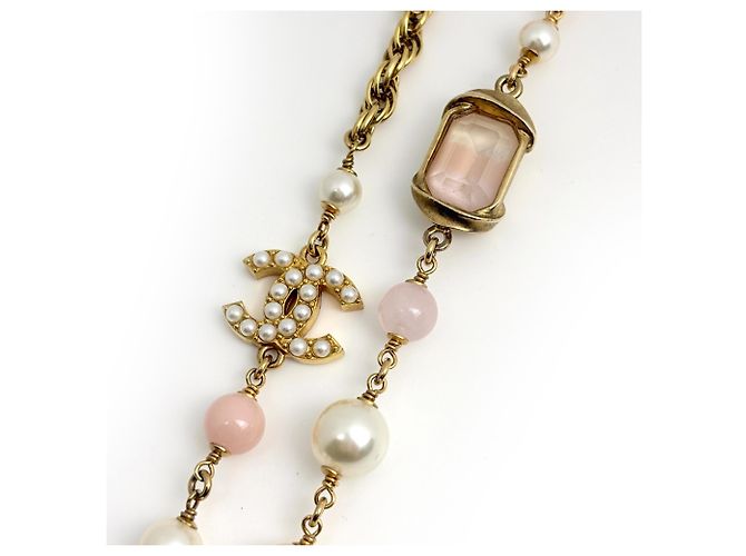 Collana lunga Chanel con logo Coco - vista 3