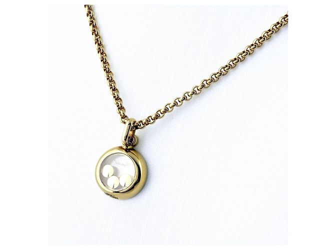 Collana con pendente Chopard Happy Diamonds in oro giallo - vista 2