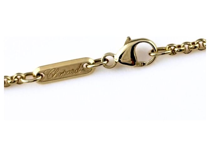 Collana con pendente Chopard Happy Diamonds in oro giallo - vista 5