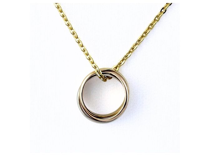 Collana con pendente Cartier Baby Trinity in oro giallo - vista 2