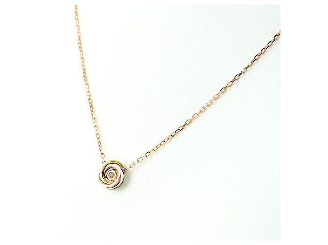 Collana con pendente Cartier Trinity 1P Diamante in oro giallo - vista 3