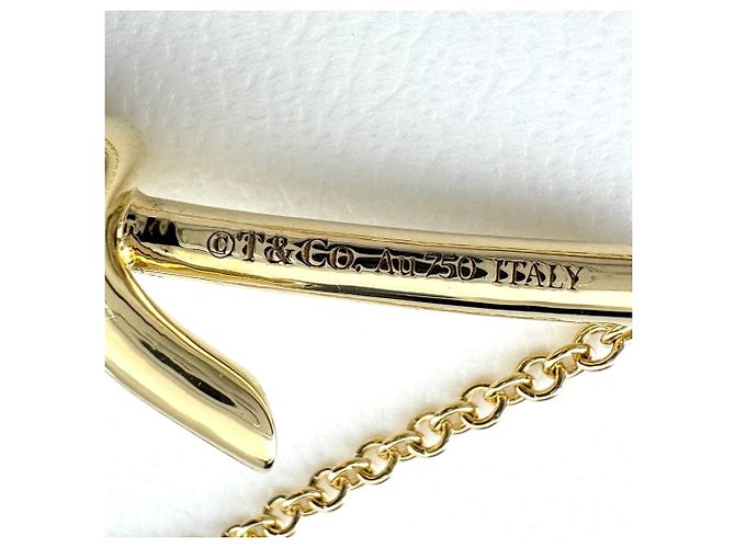 Autre Marque Collana con pendente Tiffany & Co. Knot YG Yellow Gold - vista 5