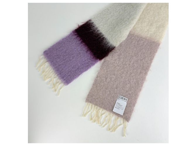 Sciarpa in lana mohair multicolore Loewe - vista 2