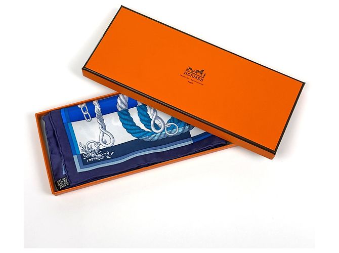 Hermès Pañuelo de seda Hermes Petit Carré Della Cavalleria - vista 4