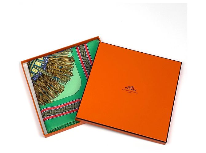 Hermès Pañuelo Hermes Carre 90 CUIRS DU DESERT - vista 6