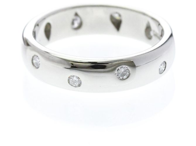 Autre Marque Anello Tiffany Dots in platino e diamanti - vista 2
