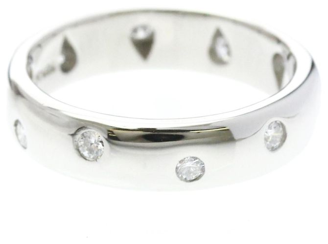 Autre Marque Anello Tiffany Dots in platino e diamanti - vista 4