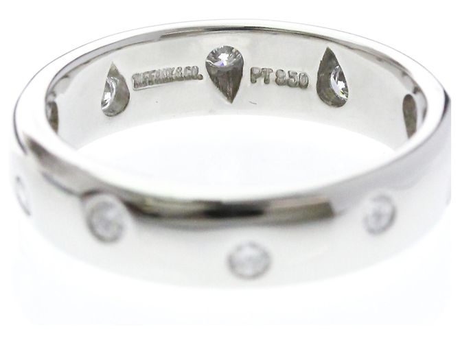 Autre Marque Anello Tiffany Dots in platino e diamanti - vista 5