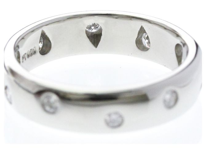 Autre Marque Anello Tiffany Dots in platino e diamanti - vista 8