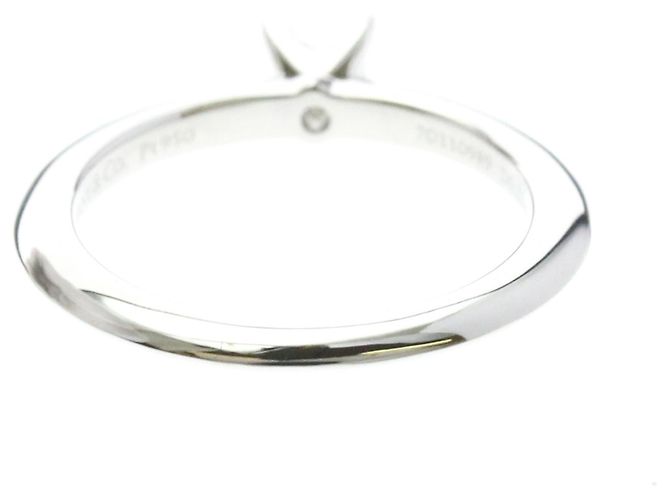 Autre Marque Tiffany Solitär-Diamantband Ring aus Platin - Ansicht 3