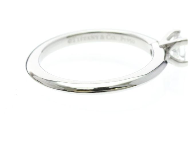 Autre Marque Tiffany Solitär-Diamantband Ring aus Platin - Ansicht 4