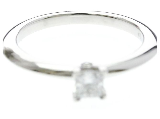 Autre Marque Tiffany Solitär-Diamantband Ring aus Platin - Ansicht 5