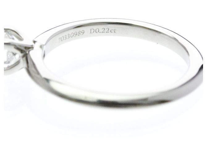 Autre Marque Tiffany Solitär-Diamantband Ring aus Platin - Ansicht 6