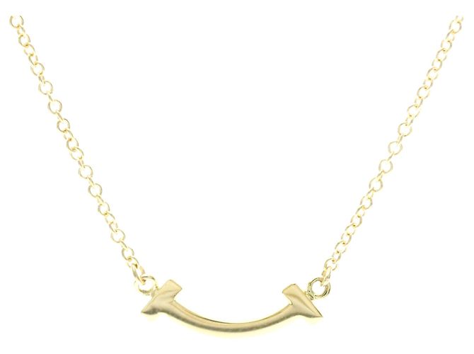 Autre Marque Collana Tiffany T Smile Micro Model in oro giallo 18K - vista 2