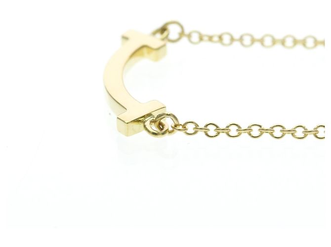 Autre Marque Collana Tiffany T Smile Micro Model in oro giallo 18K - vista 3