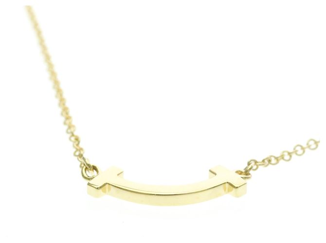 Autre Marque Collana Tiffany T Smile Micro Model in oro giallo 18K - vista 4
