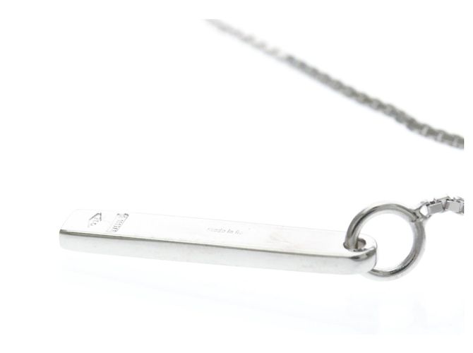 Collana Lariat Gucci in oro bianco 18K - vista 3