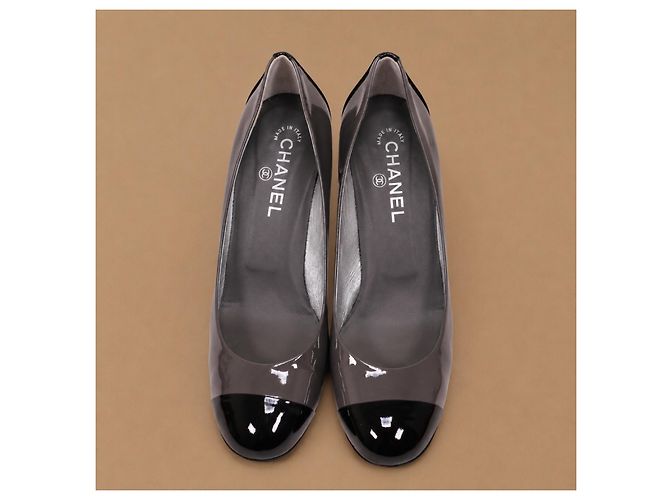 Chanel Lackleder Pumps Cap Toe - Ansicht 2
