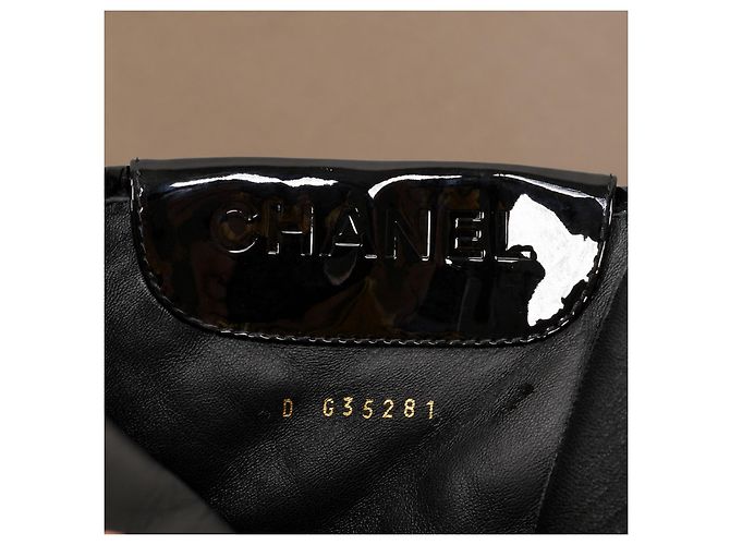 Chanel Runway Pocket Biker Combat Boots Schwarz Leder - Ansicht 16