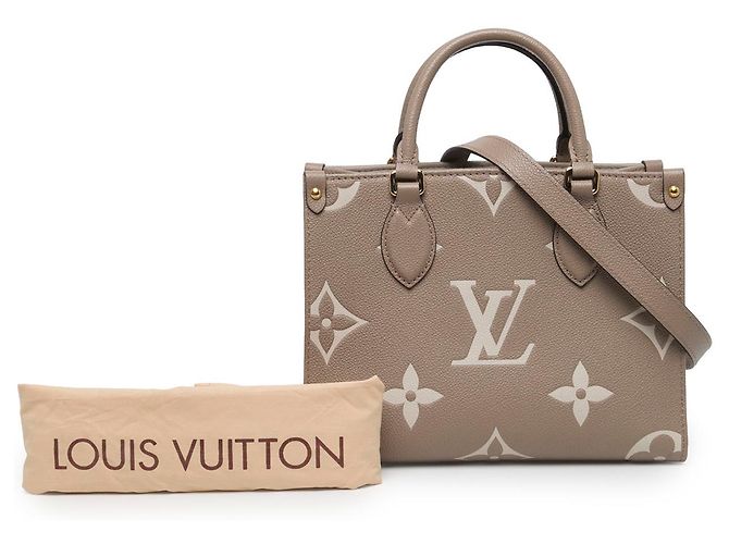 Louis Vuitton Brown Bicolor Monogram Empreinte Giant OnTheGo PM - Ansicht 6
